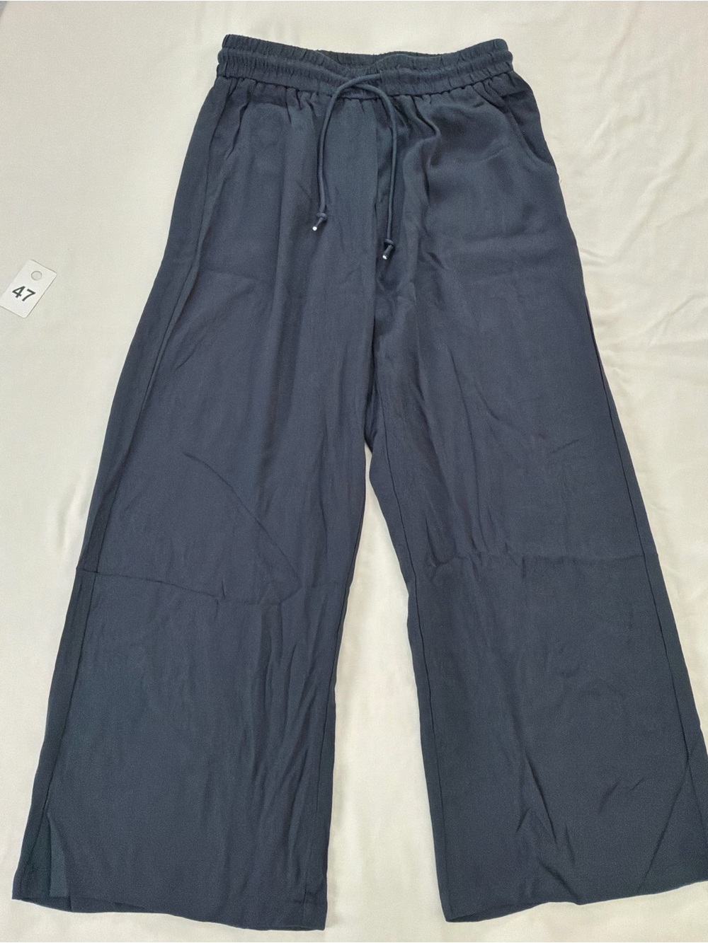 HALARA Women's Wide-Leg Drawstring Pants - Navy